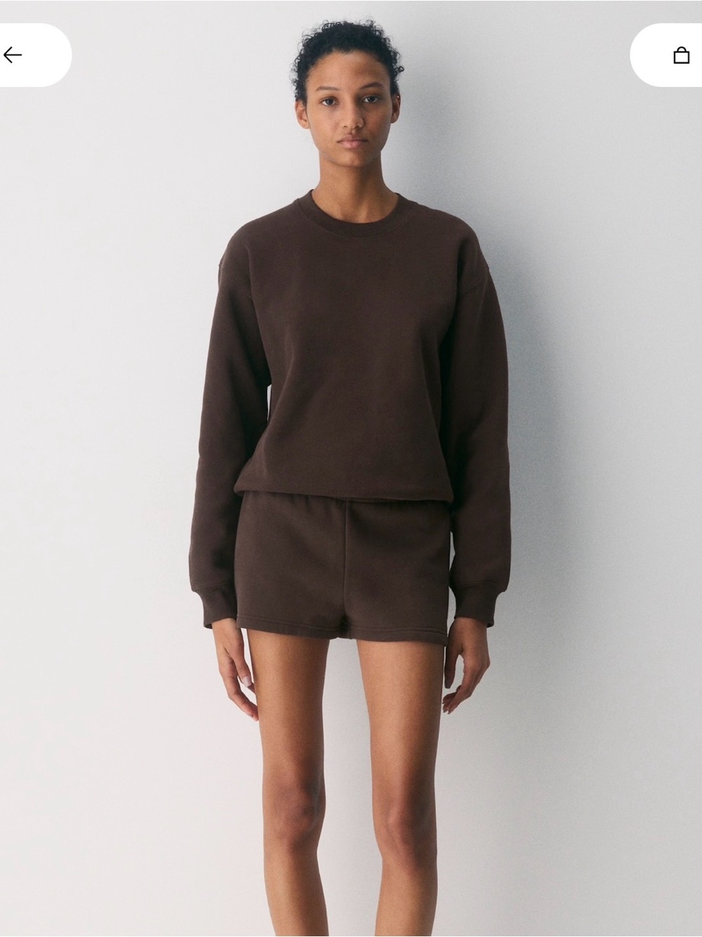 NWOT Aritzia Perfect Crew Sweatshirt - Picture 3 of 8